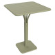 Table à manger carrée guéridon haut FERMOB Luxembourg 80x80cm en métal - 25 coloris