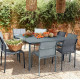 Table à manger carrée FERMOB Calvi 140x140cm en métal - 25 coloris