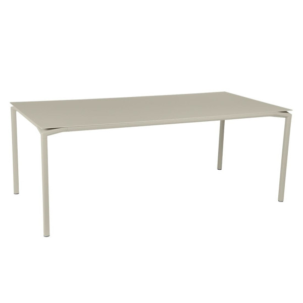 Table à manger rectangulaire FERMOB Calvi 195x95cm en métal - 25 coloris