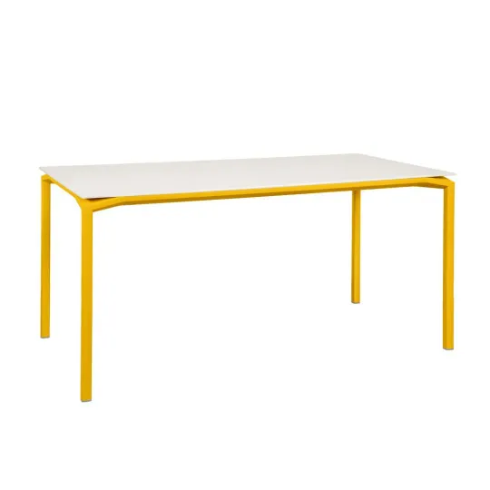 Table minérale à manger rectangulaire FERMOB Calvi Aeris 160x80cm en métal - 25 coloris