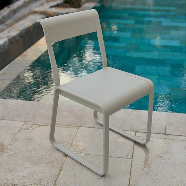 Chaise de repas FERMOB Bellevie V2 en métal - 25 coloris