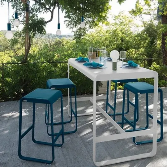 Tabouret de bar FERMOB Bellevie en métal - 25 coloris