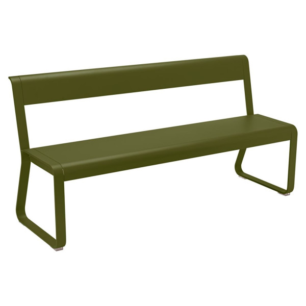 Banc à dossier FERMOB Bellevie 3-4 places en métal - 25 coloris