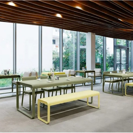 Banc FERMOB Bellevie 3 places en métal - 25 coloris