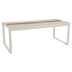 Table à manger rectangulaire avec rangements FERMOB Bellevie 196x90 en métal - 25 coloris