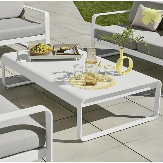 Table basse rectangulaire FERMOB Bellevie 138x80cm en métal - 25 coloris