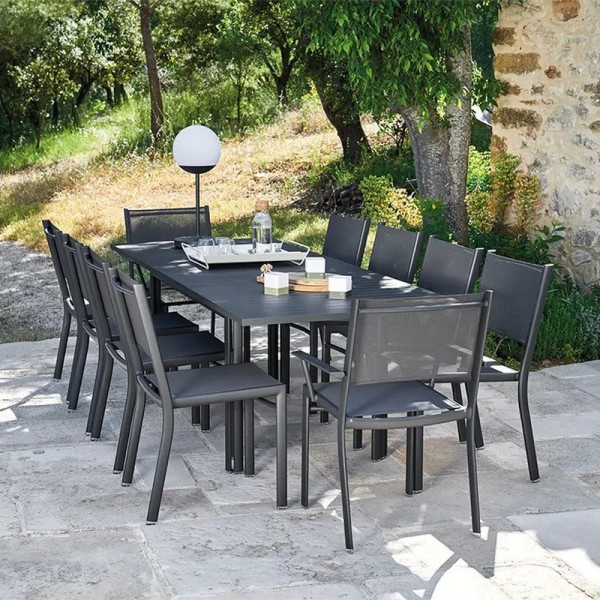 Table à allonge FERMOB Costa 160/240x90cm en métal - 25 coloris