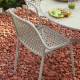Chaise de repas FERMOB Croisette en métal et polyéthlène - 4 coloris