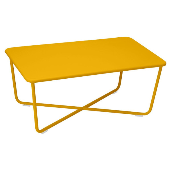 Table basse rectangulaire FERMOB Croisette 97x57cm en métal - 25 coloris