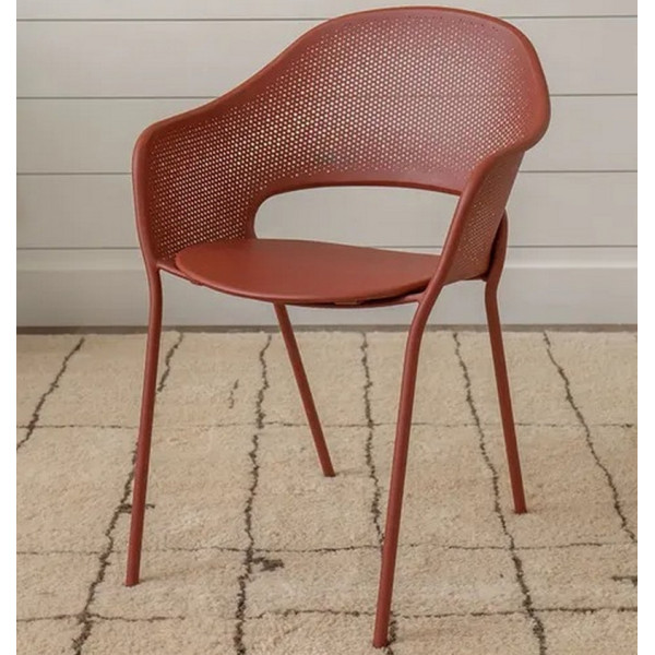 Fauteuil avec accoudoirs bridge FERMOB Kate en métal - 25 coloris