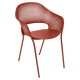 Fauteuil avec accoudoirs bridge FERMOB Kate en métal - 25 coloris