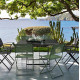 Chaise pliante de repas FERMOB Plein air en métal - 9 coloris