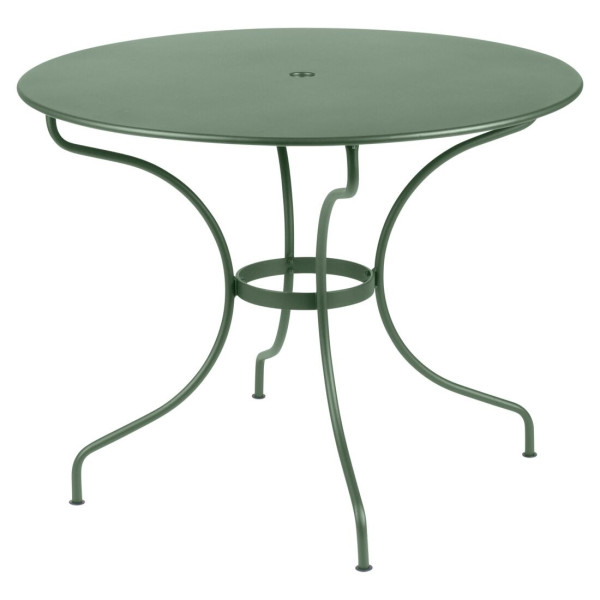 Table à manger ronde FERMOB Opéra+ 96cm en métal - 25 coloris