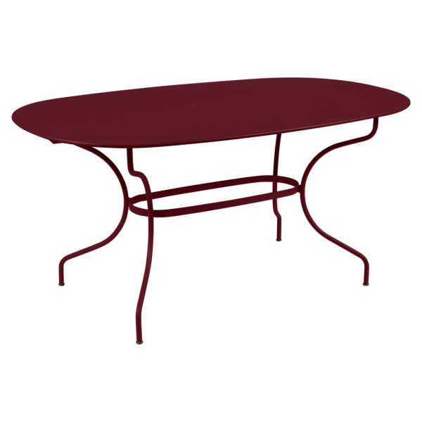Table à manger ovale FERMOB Opéra+ 160x90cm en métal - 25 coloris