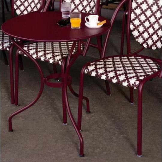 Table à manger ronde FERMOB Opéra+ 67cm en métal - 25 coloris