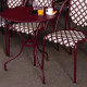 Table à manger ronde FERMOB Opéra+ 67cm en métal - 25 coloris