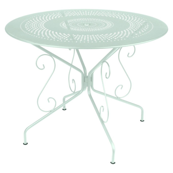 Table à manger ronde FERMOB Montmartre 96cm en métal - 17 coloris