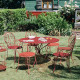 Table à manger ronde FERMOB Montmartre 117cm en métal - 17 coloris