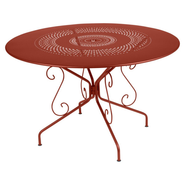 Table à manger ronde FERMOB Montmartre 117cm en métal - 17 coloris