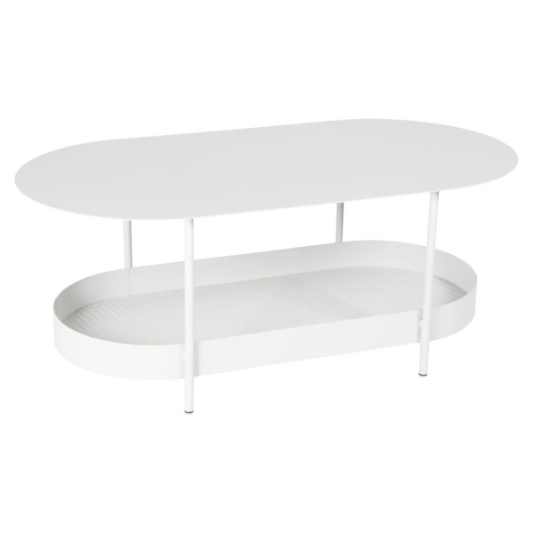 Table basse ovale FERMOB Salsa 113x58cm en métal - 25 coloris