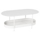 Table basse ovale FERMOB Salsa 113x58cm en métal - 25 coloris