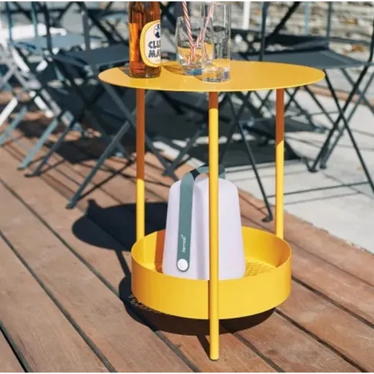 Guéridon table d'appoint FERMOB Salsa 50cm en métal - 25 coloris