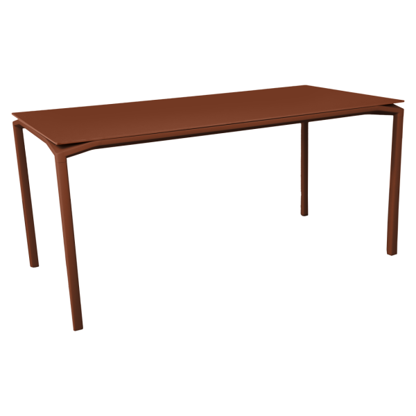Table à manger bureau FERMOB Calvi mat velouté 126x63cm en métal - 4 coloris