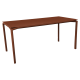 Table à manger bureau FERMOB Calvi mat velouté 126x63cm en métal - 4 coloris