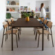 Table à manger FERMOB Calvi mat velouté 195x95cm en métal - 4 coloris