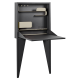Bureau secrétaire FERMOB Face à face en métal - 3 coloris
