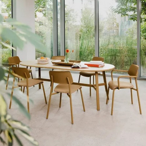 Chaise de repas FERMOB Studie en tissu et métal - 7 coloris
