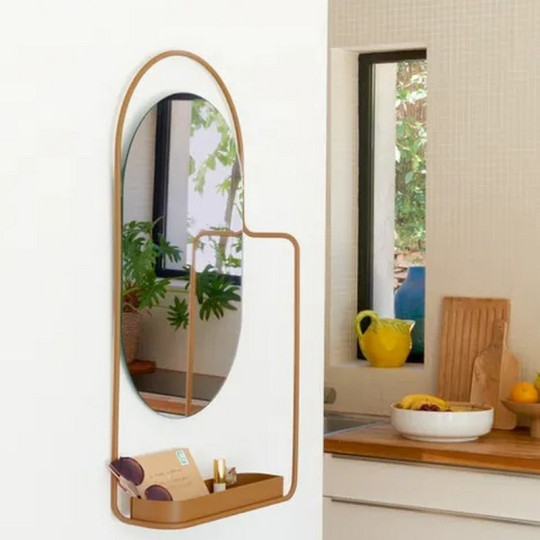 Miroir vide-poches FERMOB Itac en métal - 12 coloris