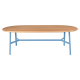 Table à manger ovale FERMOB So'o chêne 220x95cm en bois et métal - 25 coloris
