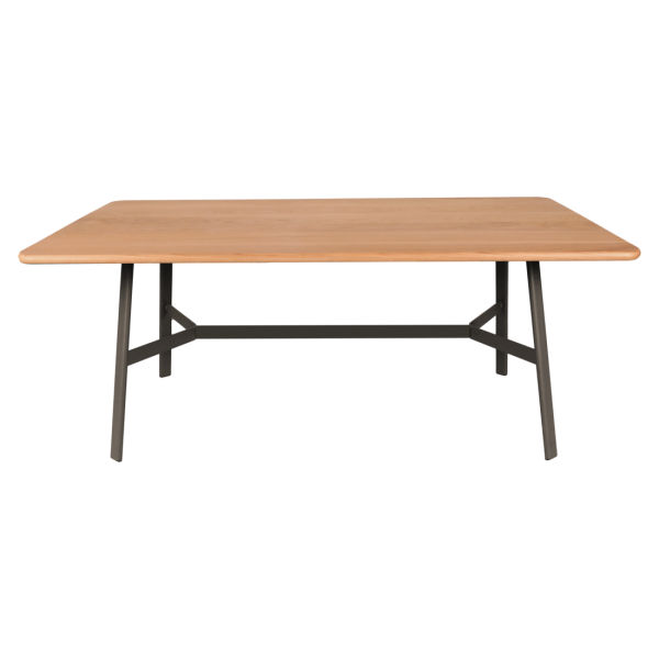 Table à manger rectangulaire FERMOB So'o chêne 180x90cm en bois et métal - 25 coloris