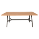 Table à manger rectangulaire FERMOB So'o chêne 180x90cm en bois et métal - 25 coloris