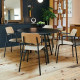 Chaise de repas FERMOB Studie chêne en bois et métal - 25 coloris