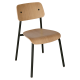 Chaise de repas FERMOB Studie chêne en bois et métal - 25 coloris