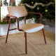 Fauteuil lounge FERMOB Studie chêne en bois et métal - 25 coloris