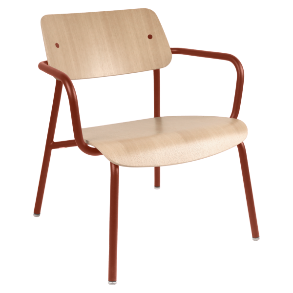 Fauteuil lounge FERMOB Studie chêne en bois et métal - 25 coloris