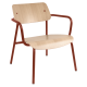 Fauteuil lounge FERMOB Studie chêne en bois et métal - 25 coloris