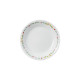 Assiette creuse GUY DEGRENNE Réminiscence fleurie en porcelaine blanche 19cm