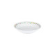 Assiette creuse GUY DEGRENNE Réminiscence fleurie en porcelaine blanche 19cm