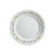 Assiette à dessert GUY DEGRENNE Réminiscence fleurie en porcelaine blanche 21.5cm