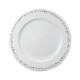 Assiette de présentation GUY DEGRENNE Réminiscence fleurie en porcelaine blanche 29.5cm