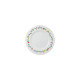 Assiette à pain GUY DEGRENNE Réminiscence fleurie en porcelaine blanche 14cm