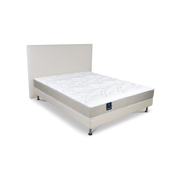 Matelas fixe ou relax DUNLOPILLO Edelweiss accueil moelleux soutien ferme - Latex H18cm - 10 tailles
