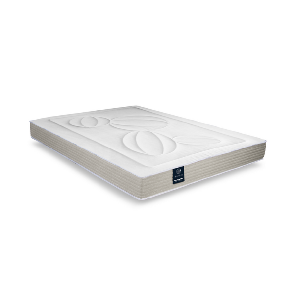 Matelas fixe ou relax DUNLOPILLO Glycine accueil moelleux soutien ferme - Latex H22cm - 10 tailles