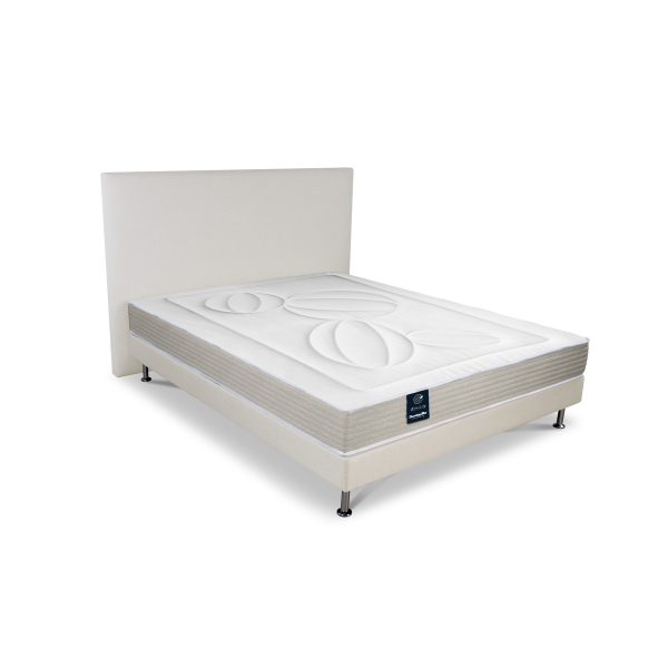 Matelas fixe ou relax DUNLOPILLO Glycine accueil moelleux soutien ferme - Latex H22cm - 10 tailles