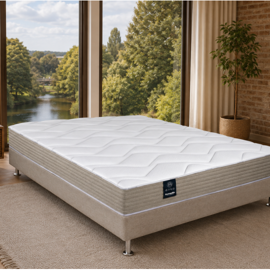 Matelas DUNLOPILLO Iris accueil moelleux soutien ferme - mousse Aérial H27cm - 10 tailles