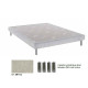 Sommier DUNLOPILLO Agapanthe lattes en sapin H17cm - 9 tailles